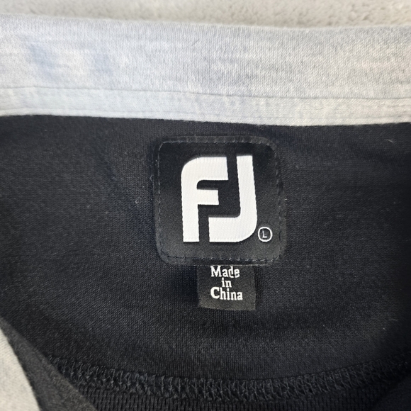 FootJoy FJ Approach Pullover Mens Lg Black 1/4 Zip Vest Performance Golf - Picture 4 of 8